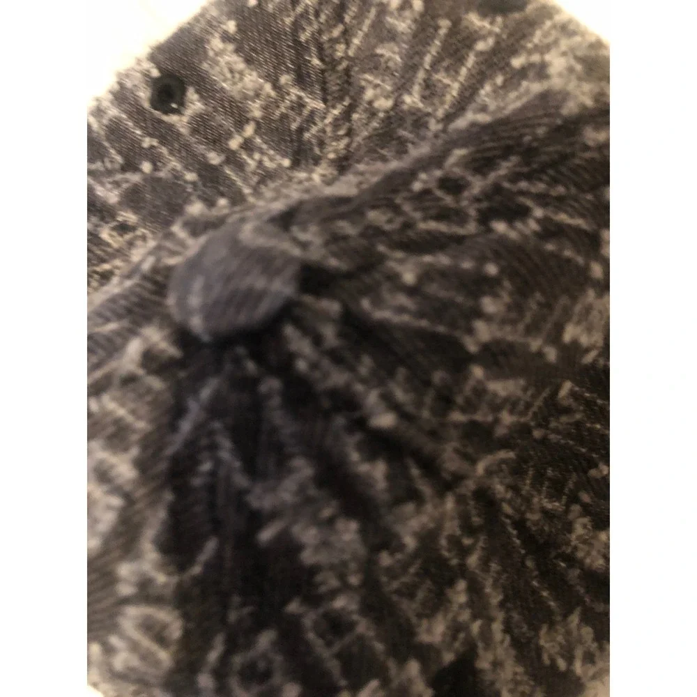 Supreme needle punch 6-Panel gray Hat Denim Cap